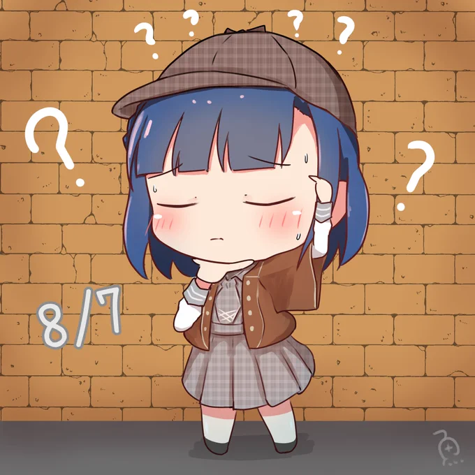 8/7はハテナの日
#ミリシタ #七尾百合子 