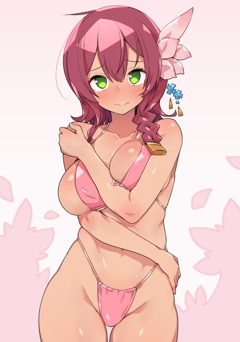 たいしじし #恋姫夢想 #梨晏 #三角ビキニ https://t.co/35E8VuBjQU 