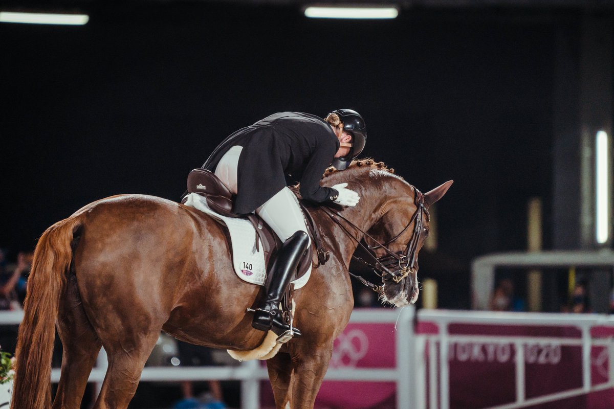 Our hearts are full. 💜 

Equestrian Dressage brought it all to <a href="/Tokyo2020/">#Tokyo2020</a>. 
The biggest congratulations to all who rode and took <a href="/Olympics/">The Olympic Games</a> glory. 👏 

🥇 Dressage Team = Team Germany 🇩🇪 
🥇 Dressage Individual = <a href="/J_Bredow_Werndl/">Jessica v. Bredow-W.</a> 🇩🇪 

#WeDontPlay #EquestrianDressage #Tokyo2020