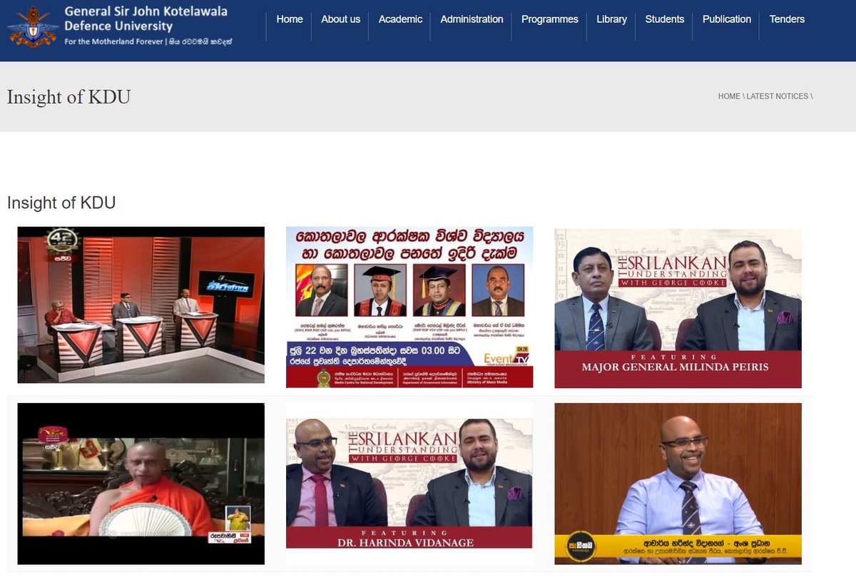 HarindaV's tweet photo. Insight of KDU https://t.co/An9YzSMIhx one s stop space for all our media interactions
#Defenceuniversity #LKA #Strategy #strategicstudies https://t.co/9pNUA4b1DT