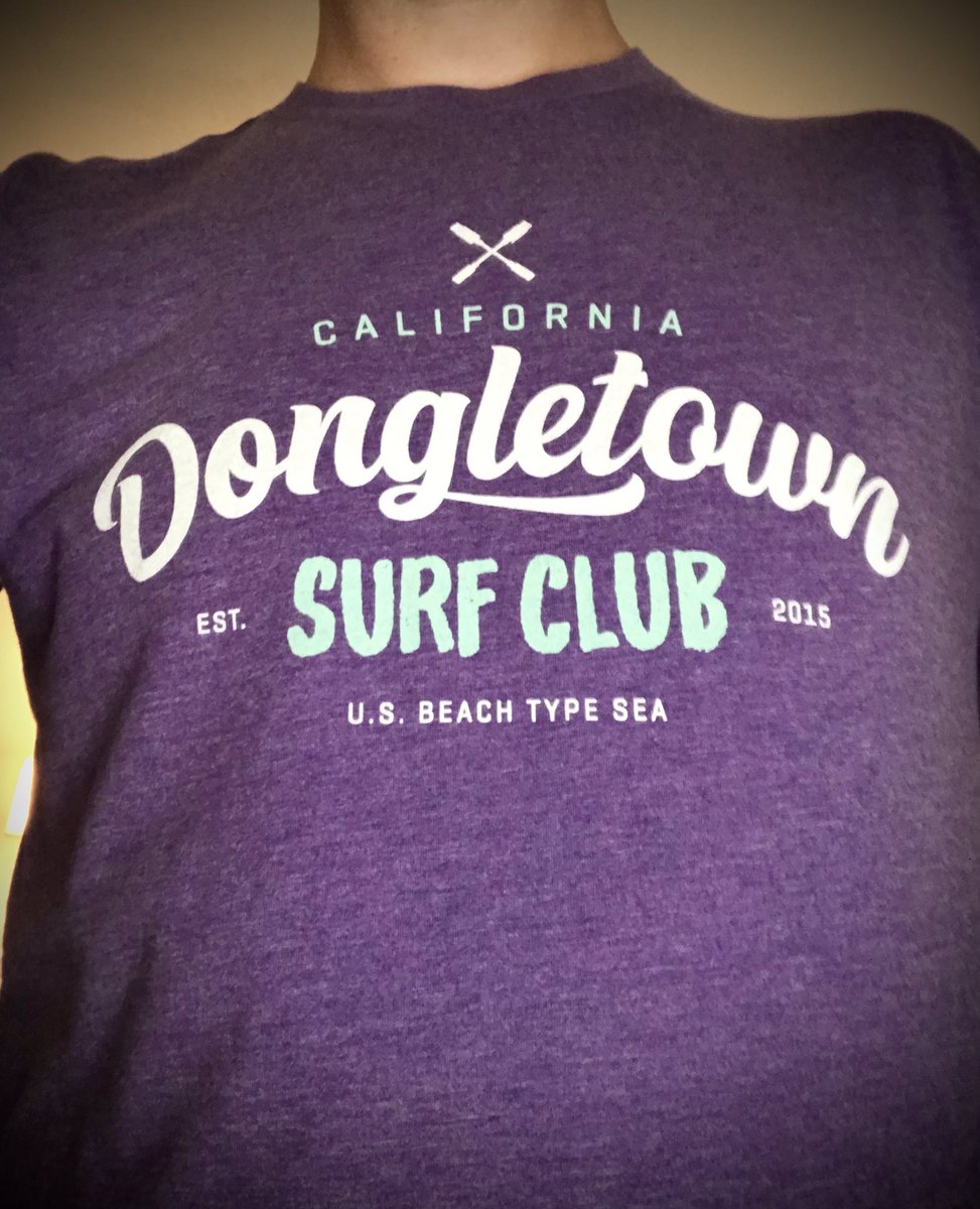 misterventures's tweet photo. @_upgradefm The purple Dongletown shirt looks and feels great! https://t.co/yyH4Ej5moY