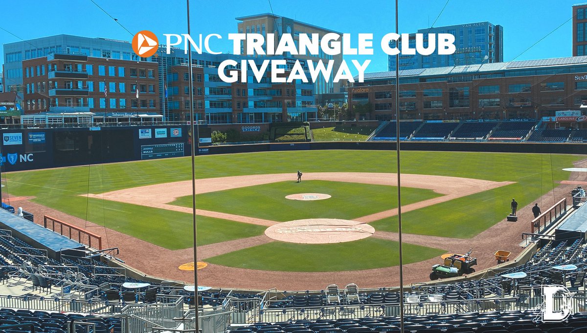 DurhamBulls's tweet image. Hey, want to hang out in the PNC Triangle Club tonight or Sunday night?

Because we got 4 PNC Triangle Club tickets to give away for each of those nights thanks to @PNCBank!

RT for a chance to win
(winners chosen &amp;amp; notified at 2:30pm today)