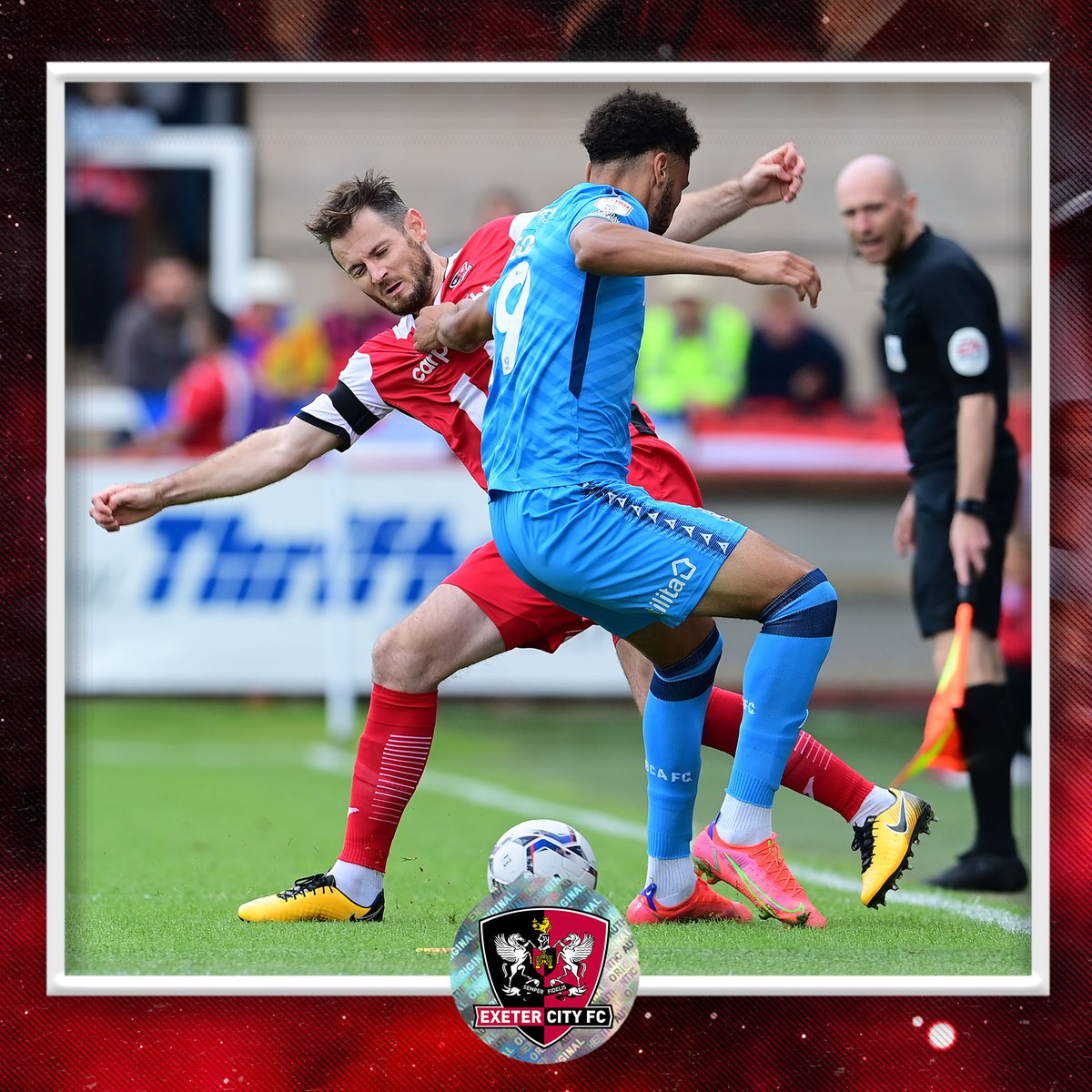 OfficialECFC's tweet image. 📸 Action shots from the first half as City have battled hard 👊

#ECFC #OneGrecianGoal