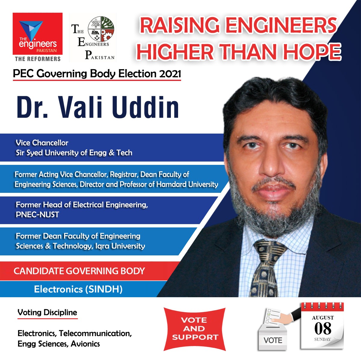 alikhurshidi's tweet photo. Requesting all Engineers to vote and support The Engineers Pakistan (TEP) in PEC Elections

#SUPPORTTEP #CasteYourVote #MakeYourVoiceHeard #PecElection2021 https://t.co/jRs9MMKTla