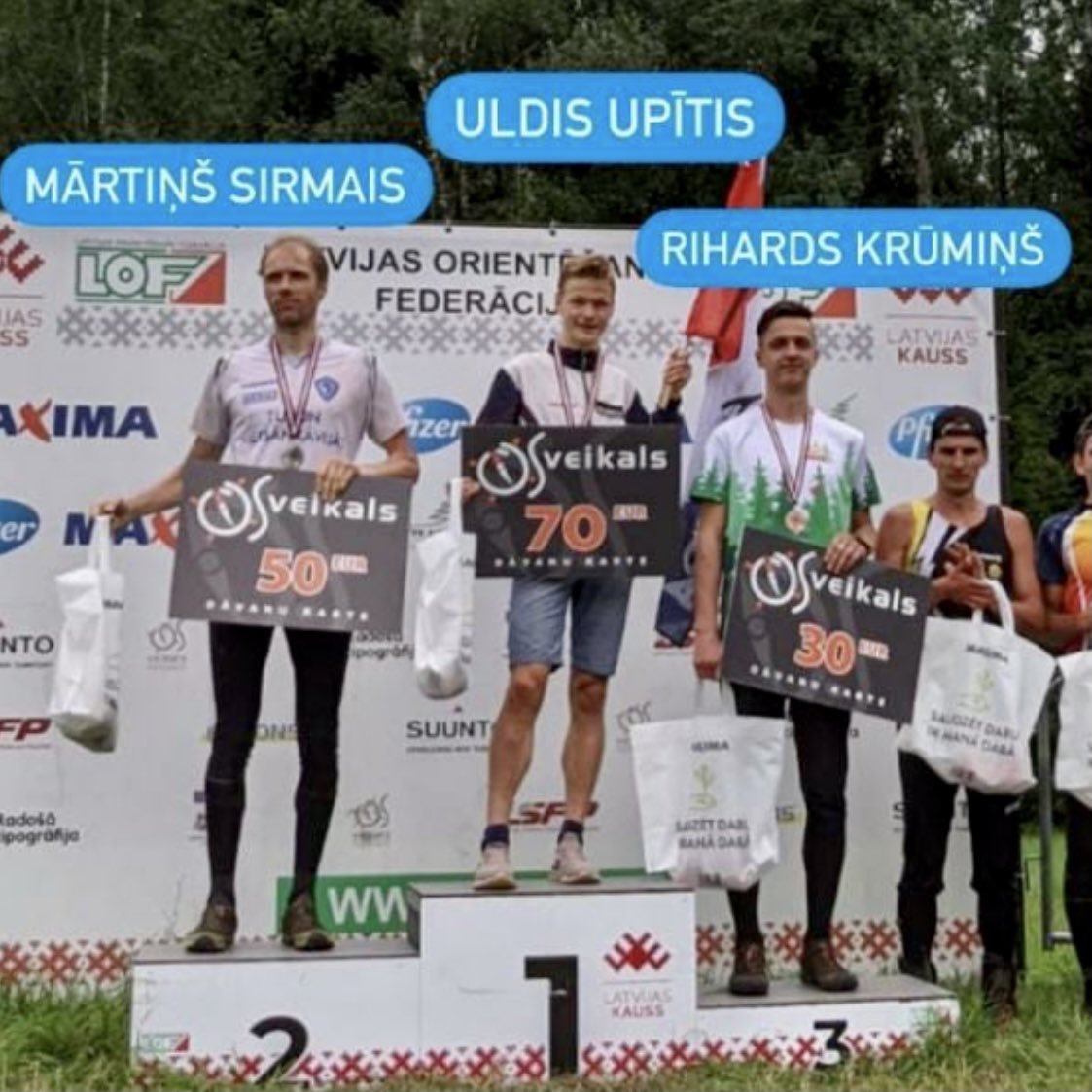 Blacks TOP3 today in Latvian Champs Long! <a href="/UUpitis/">Uldis Upītis</a> <a href="/m_sirmais/">Martins Sirmais</a>  #suunnistus #orienteering