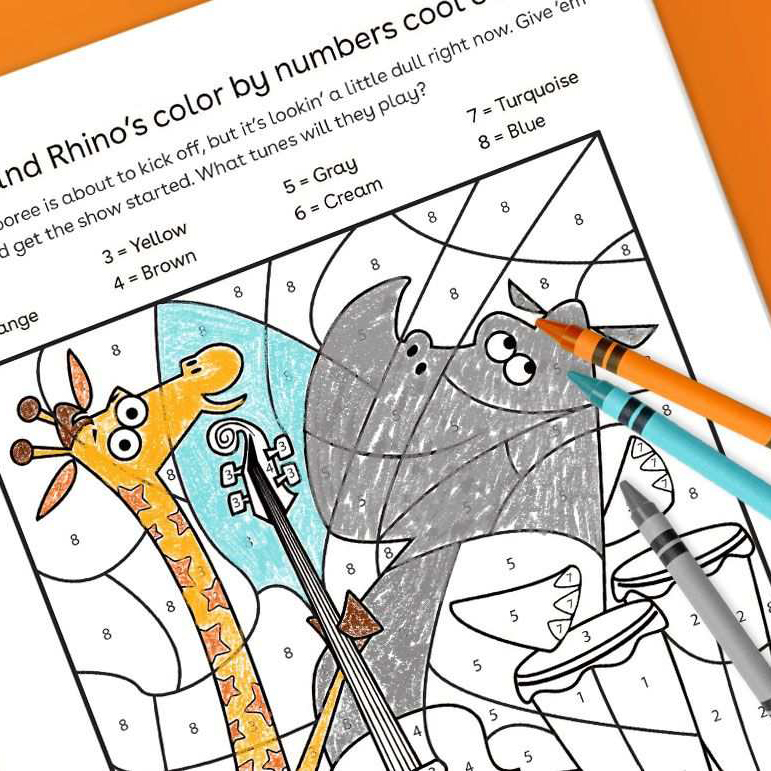 ToysRUs's tweet photo. Geoffreyโs jamboree is about to kick off, but itโs lookinโ a little dull right now. Give โem some color and get the show started. What tunes will they play?
Printable Activities link in bio.
#Sharetheplay #letscolor #printables #colorbynumbers #kidactivities #funforkids https://t.co/0GeJAAi7QL