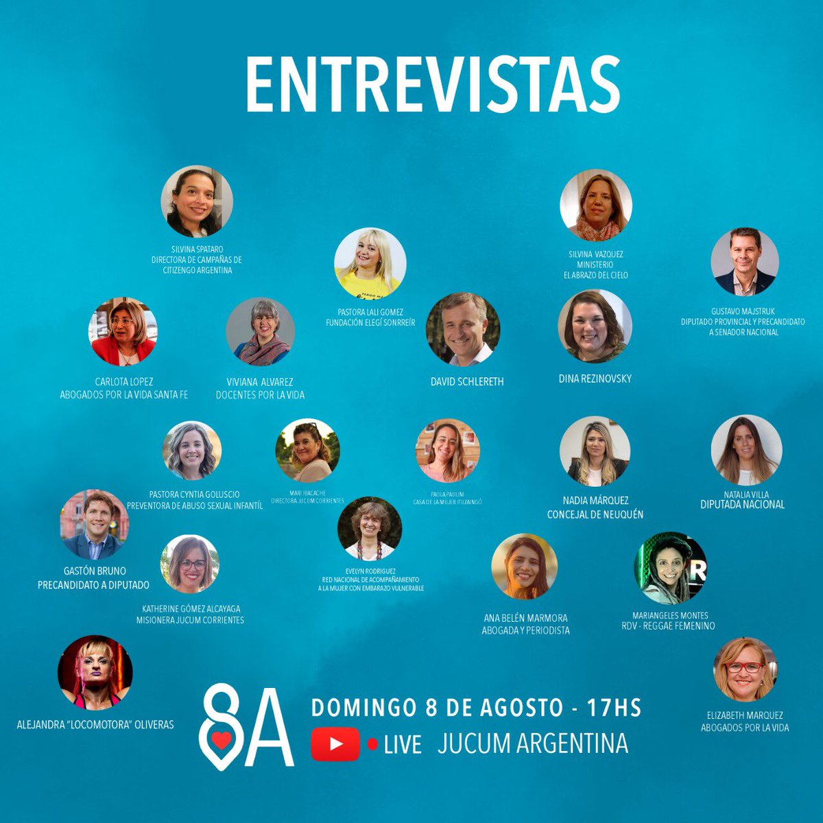 Mañana nuestro gran encuentro en las redes #8ASeguimosEnAccion <a href="/recondogaston/">Gastón Recondo</a> <a href="/Evelynr07780155/">Evelyn Rodriguez</a> <a href="/nadiajmarquez/">Nadia Judith Márquez 🇦🇷</a> <a href="/de_argentinas/">Coalición de Mujeres Argentinas</a> <a href="/MujeresdeFeArg/">Mujeres de Fe Argentina</a> <a href="/ccm_aciera/">Consejo Cristiano de la Mujer</a> <a href="/CitizenGOar/">CitizenGO Argentina</a>