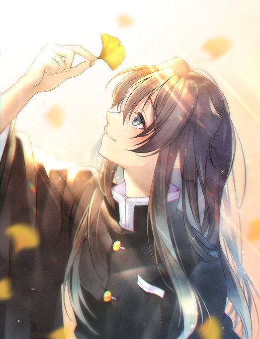 ちよさんがTwitterに投稿した時透無一郎(鬼滅の刃)のイラスト。