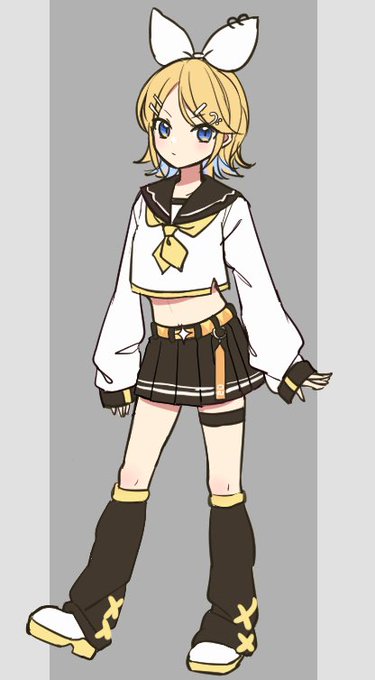 リンちゃんのアレンジ衣装考えてる 