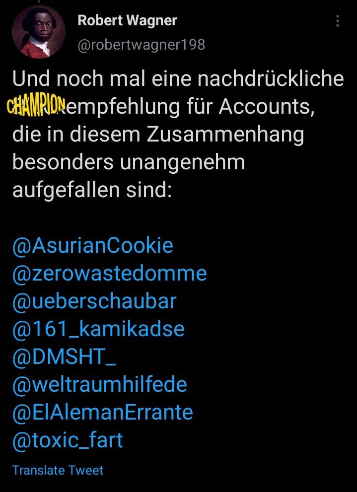 Hier sind sie!

@AsurianCookie <a href="/zerowastedomme/">zero waste enthusiast</a>
<a href="/ueberschaubar/">Muriel Silberstreif</a>
<a href="/161_kamikadse/">@kami_kadse@don.linxx.net</a>
<a href="/DMSHT_/">DKSHT 🇵🇸Quattromob CHO</a>
<a href="/weltraumhilfede/">Deutsche Weltraumhilfe e.V.</a>
<a href="/ElAlemanErrante/">Steve Luther</a>
<a href="/toxic_fart/">Elijah Williamson</a>
Folgt denen Mal!
pic.x.com/WYxanYtg9p