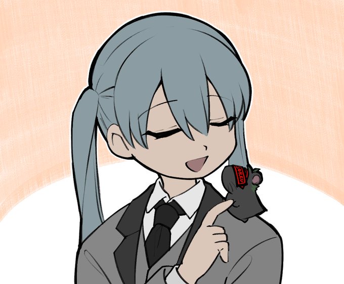 手描きイラスト オリジナル おもしろい かわいい ギャグ ツインテール ハオ 六花 大色紙 女の子 男の子 肉男 解答クイズマン 卓越 六花