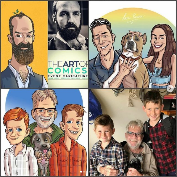 Bartertaria's tweet photo. Custom Caricature Commissions from @artofcomicslive🐻 Digitally hand drawn and available worldwide in file format.  https://t.co/o1wm7iDBzP

#beartarianartists #beartaria #crushing #bartertaria #unbearables #bearconomy #beartariarising #madeinbeartaria https://t.co/FQ0gRBQ9Hw