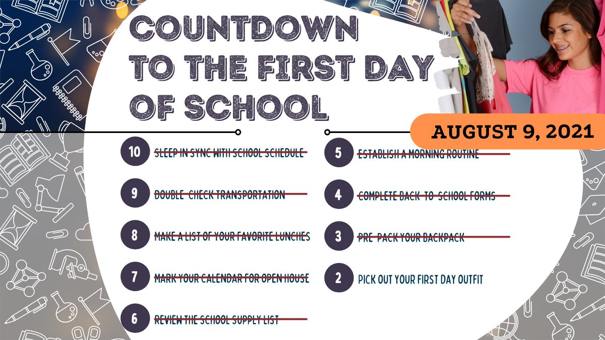 SCPSchools's tweet photo. Two days until the first day of school! Pick out your outfit for August 9. #Back2SCPS21 https://t.co/l3JmL5YKFH