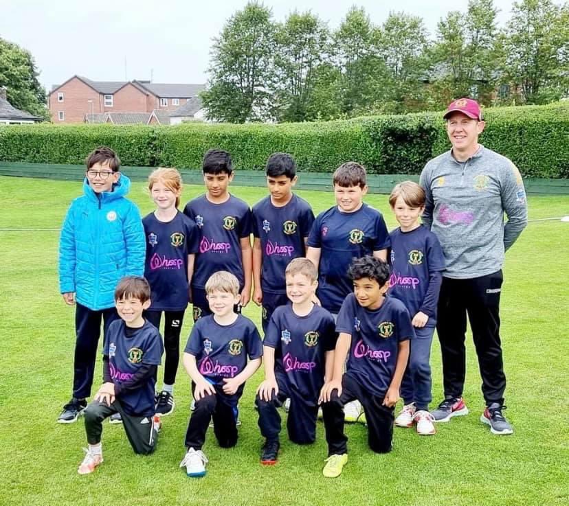 The last under 8s game for The patriots who top the South Moorlands Cricket League table with a 100% win rate. Thanks to their coach Gav Barker and to Micah for scoring.