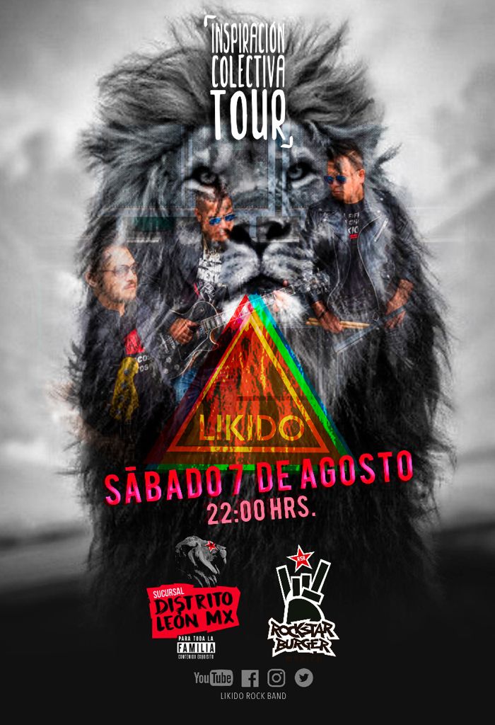 LikidoBand's tweet photo. Hoy incendiaremos el escenario del ROCKSTAR BURGER, sucursal Distrito, vamos a rugir en el Inspiracion Colectiva Tour, Leon hagamos historia!!! 10:00PM es la cita…#Leon #Guanajuato #InspiracionColectivaTour #DistritoLeonMx #ParaTodalaFamilia https://t.co/xzhtDxZ48L