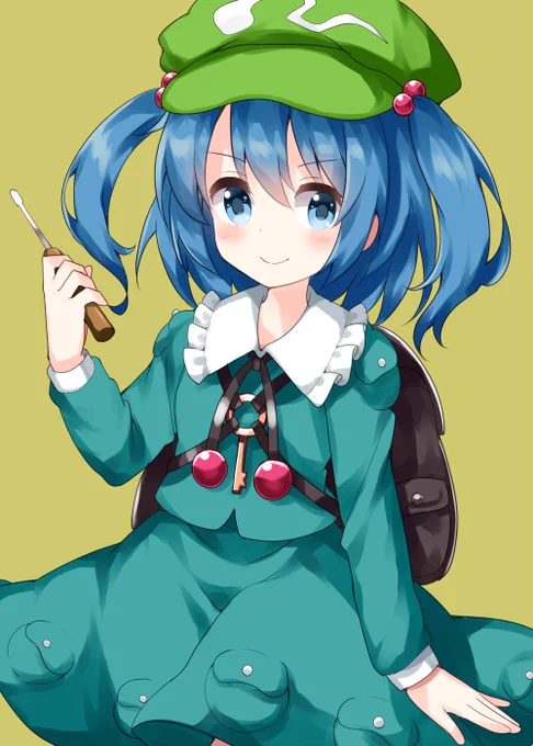 #深夜の真剣お絵描き60分一本勝負 河城にとり 