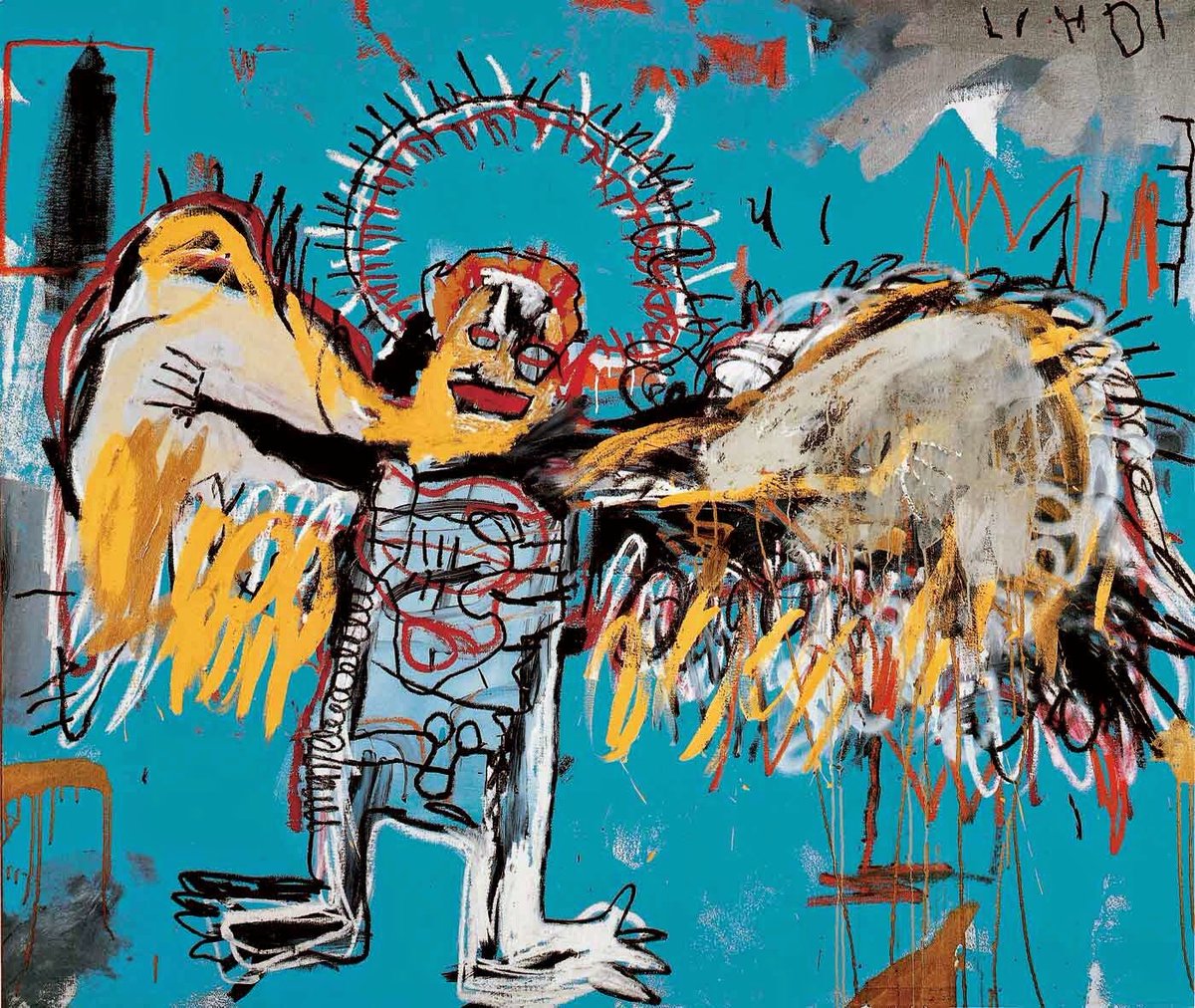 seetheTEN's tweet photo. Ten in #Paint_Me_Naked teaser, 2021 // Untitled Skull and Fallen Angel by Jean Michel-Basquiat, 1981 https://t.co/Y1HTrd3GDK