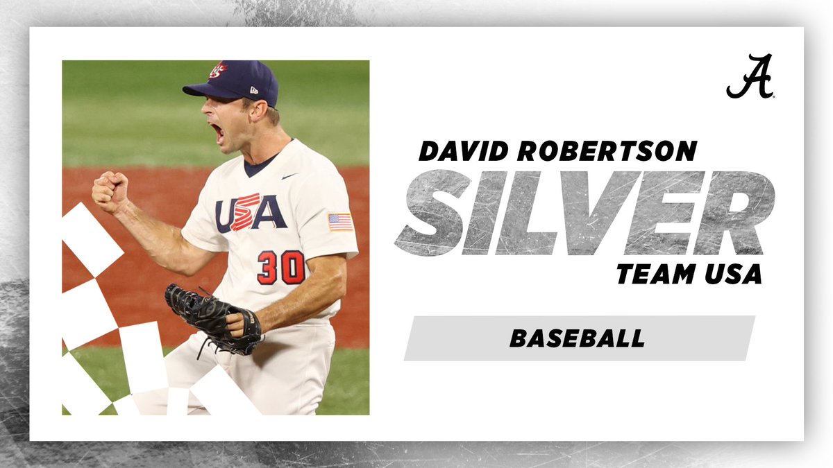 Congrats to <a href="/DRob30/">David Robertson</a> and #TeamUSA on bringing home the 🥈 

#RollTide | #Tokyo2020
