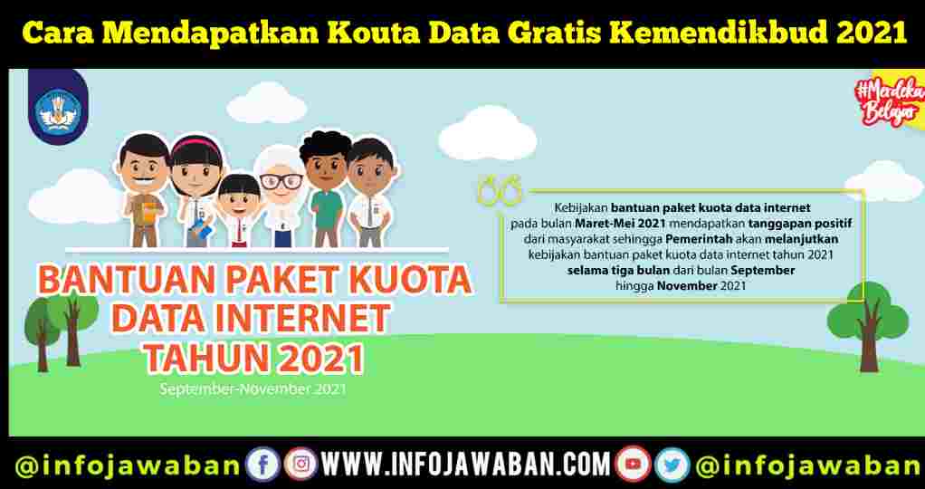 infojawaban's tweet photo. Belum Dapat Kouta Gratis ? Ini syarat dan Cara Dapat Kouta Data Gratis Kemdikbud 2021 https://t.co/IBZP9vj74B https://t.co/D6uer0f7VF