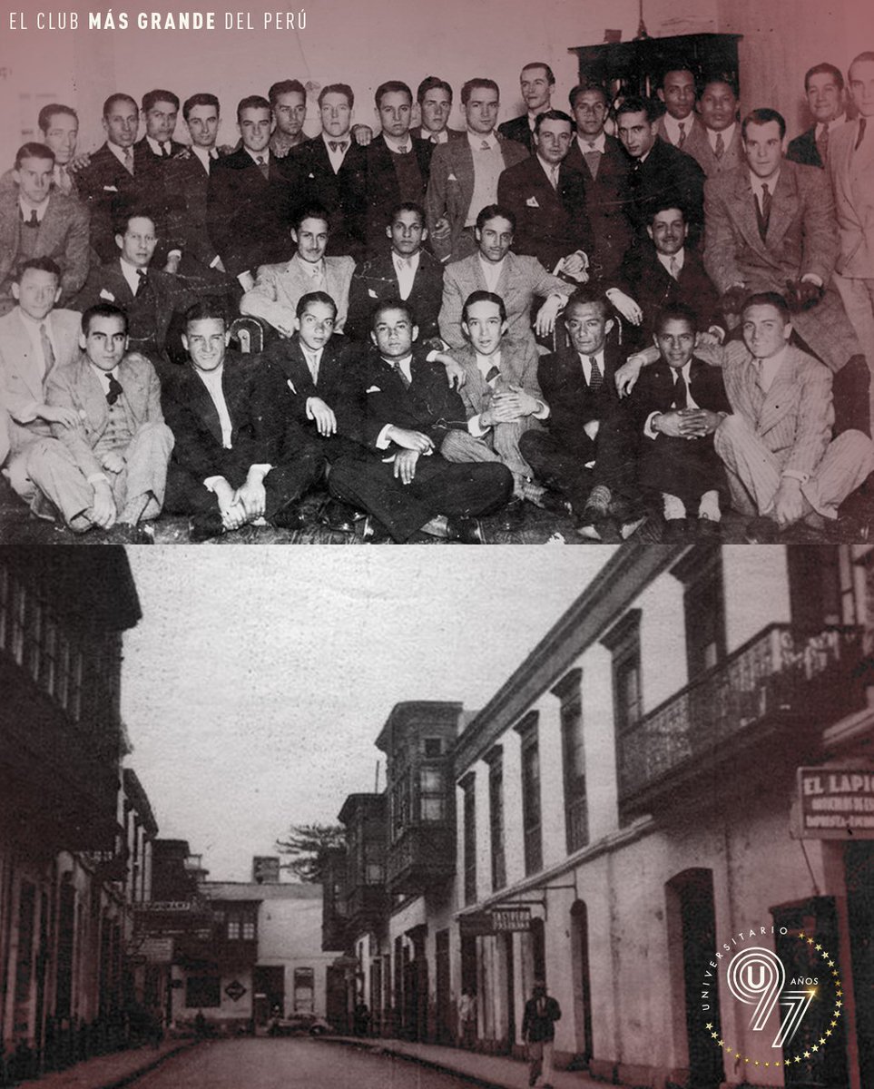 Universitario's tweet photo. Un 7 de agosto de 1924 un grupo de jóvenes estudiantes fundaron oficialmente la "Federación Universitaria de Fútbol" en la sede de la Federación de Estudiantes del Perú ubicada en la calle Juan de la Coba 106.

#97dePasión ⚽💛
#97delMásGrande 👑🇵🇪 https://t.co/lyrvwimpUb
