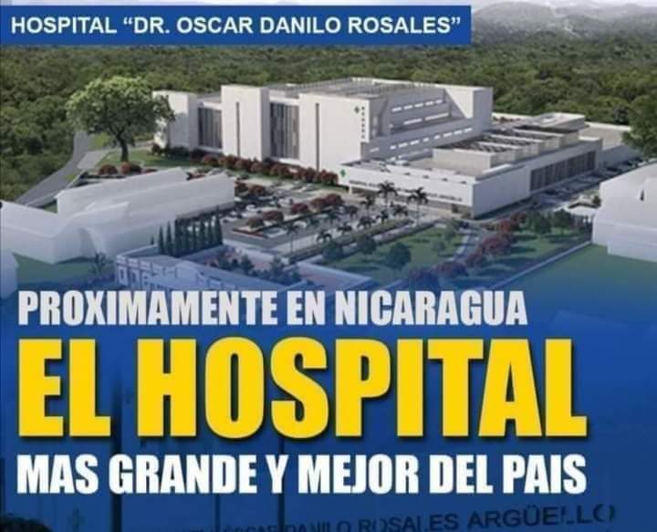 A un 65% avanza el Hospital y con las mejores dotaciones del Centro asistencial de Centroamérica, con una inversión inicial de 105 millones de dólares, una área de 35 mil 685 metros, 3 Edificios de 5 Pisos cada uno y un Edificio de instalaciones. 
#TodosLosTriunfosSonDelPueblo