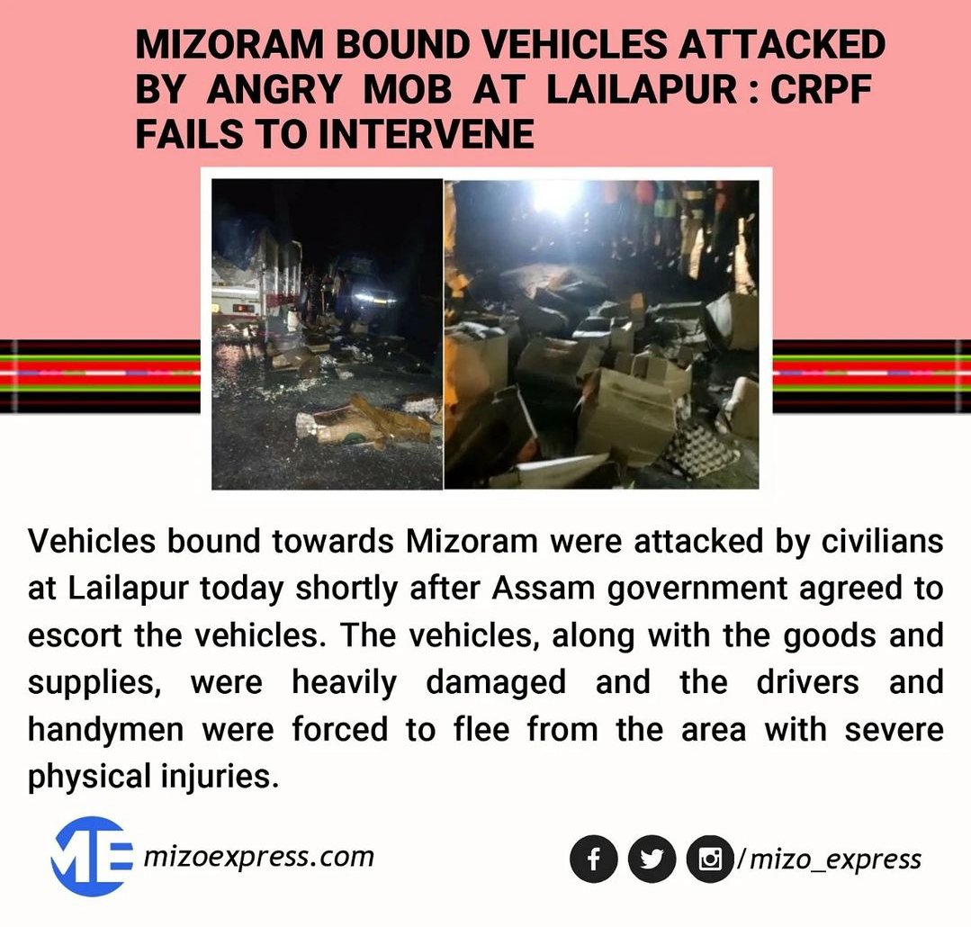 MPeecey's tweet photo. Drama being played out by Assam govt at Lailapur with the lives of innocent hapless drivers. They did exactly the same thing last year

#AssamPoliceFakeEscort https://t.co/BS2sOMJSNf