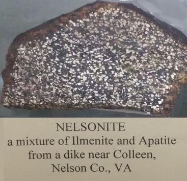 Virginia_Energy's tweet photo. The State Rock of #Virginia is Nelsonite. Named for Nelson County, where it was first discovered, it is a black and white speckled igneous rock composed primarily of the minerals ilmenite and apatite. #DMME #VirginiaRocks #SaturdaySpotlight https://t.co/GQMC0H4bv1