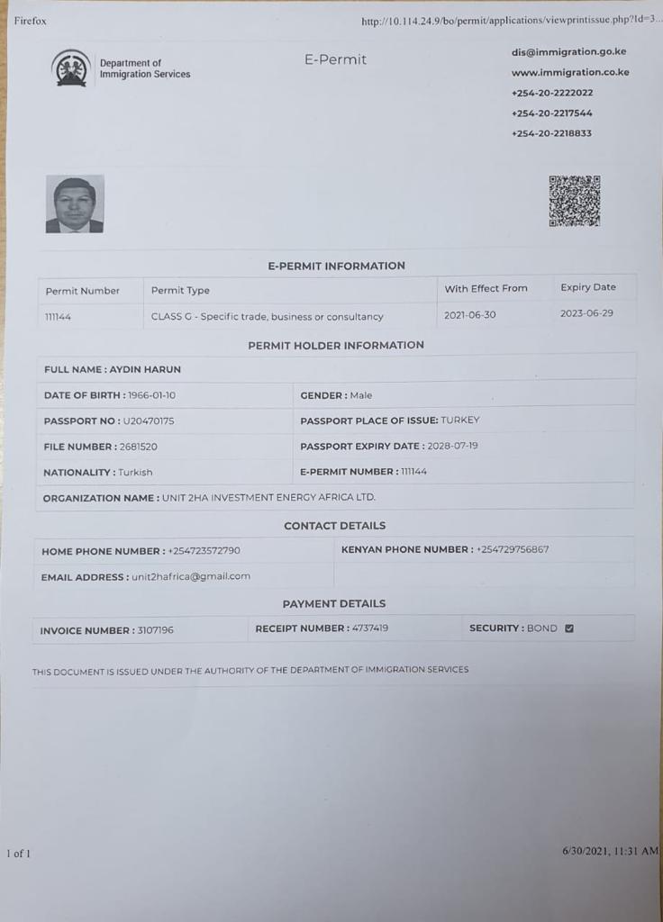 Turkish investor,Aydin Harun, is a victim of top-down arrogance bred by patronage &amp; cartels that criminalise enterprise.Importers' goods declared contraband,Africa spirits closed, keroche harassed, now investor with valid papers labelled terrorist.Tragedy of political pettiness.