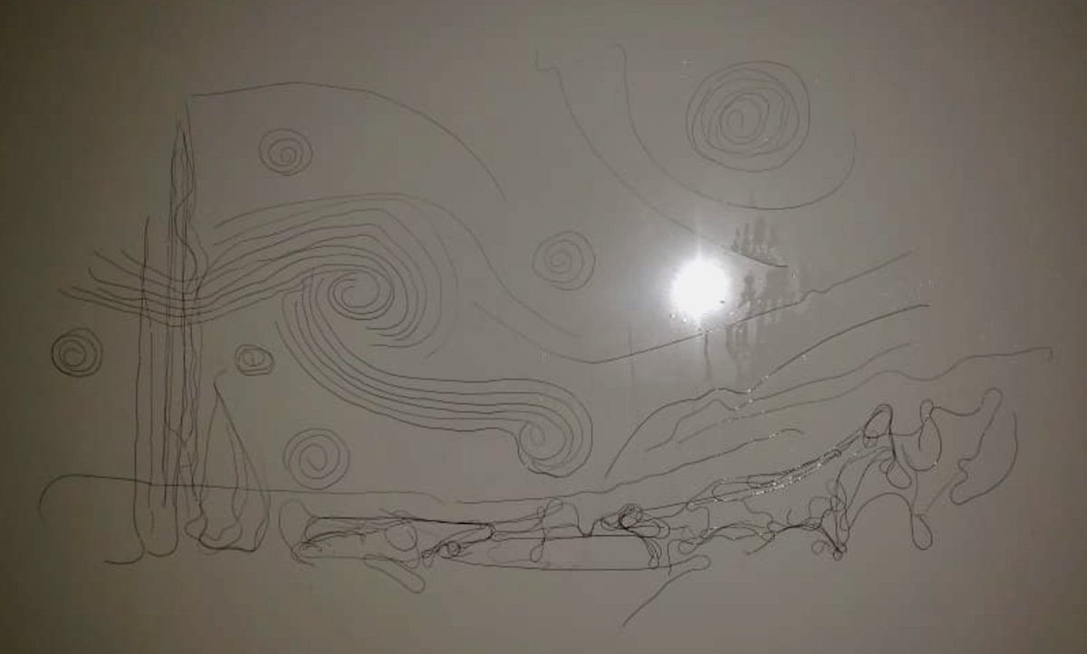 MullarkeyGish's tweet photo. I wish my shower had better lighting, but this was fun! Thanks for the inspiration @LucyGafford and Van Gogh! #gish https://t.co/oGxKnDhigZ