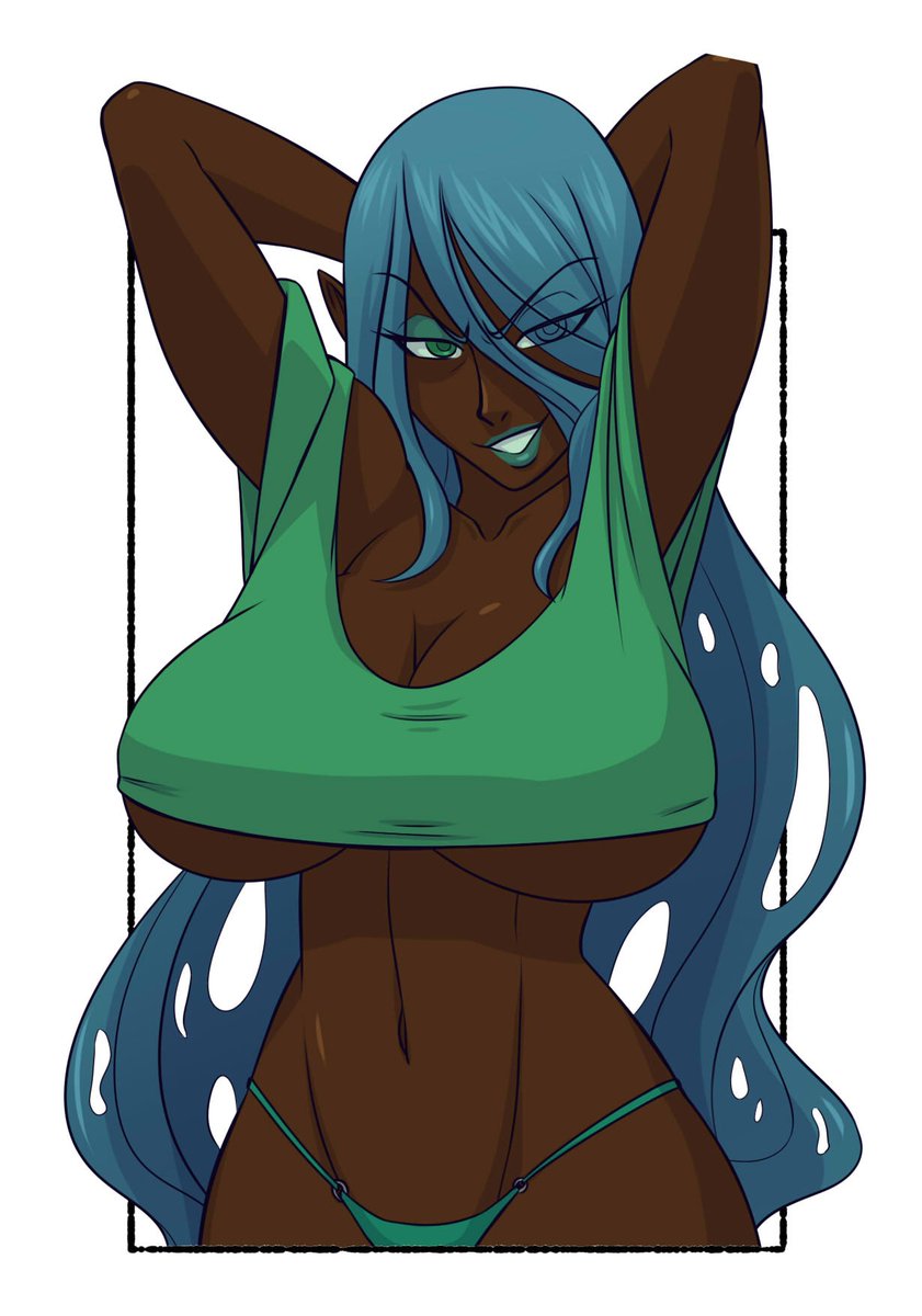 Brother_Tico's tweet photo. #QueenChrysalis in an #underboobshirt.

What can I say? Dark-skin girls are my kryptonite XD

My interpretation of her as human. I don´t see very much #Chrysalis fan arts as a human very much. Anthro or Furry there are, but no much as human.

Enjoy the art!

#equestriagirls https://t.co/NU4uJl20n0