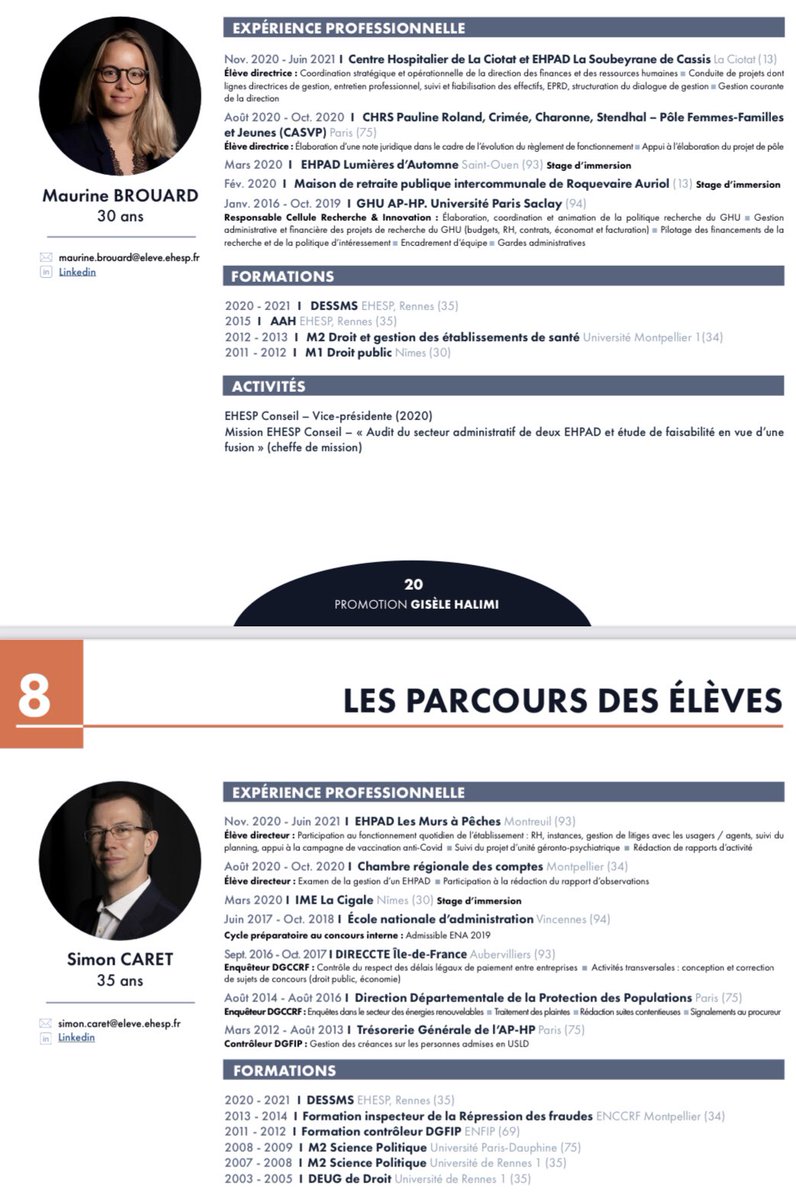 #RECRUTEZUNED3S | 
DERNIÈRE LIGNE DROITE POUR LA REMONTÉE DES POSTES AU 08 AOÛT 
Les profils de Simon CARET et de <a href="/MaurineBrouard/">Maurine Brouard</a> qui ont réalisé leur stage au sein de l’EHPAD Les Murs à Pêches (93) et au Centre Hospitalier de La Ciotat et de l’EHPAD La Soubeyrane de Cassis (13)