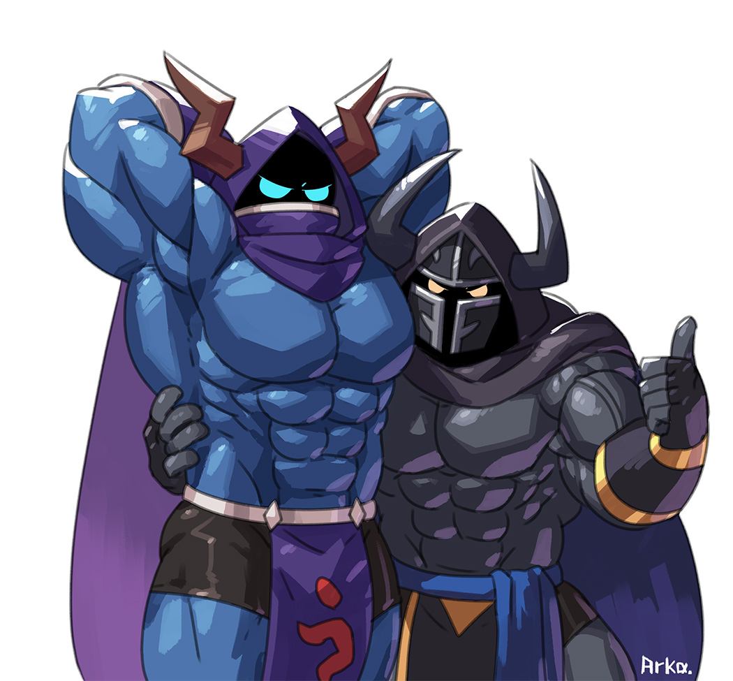 arkalpha's tweet photo. Physis and @Juggermelon 's knight boi 😆 https://t.co/LjBzXqFdRs