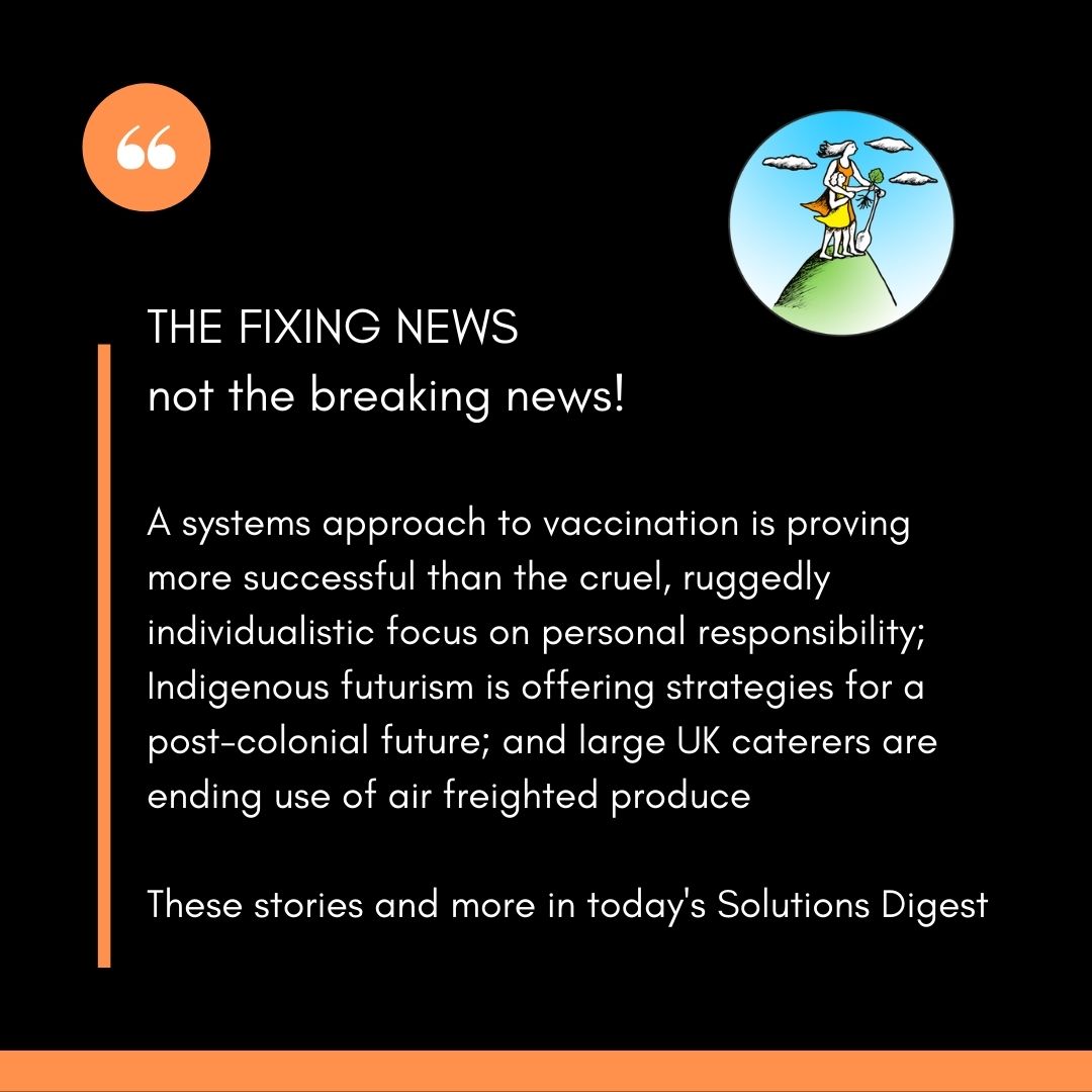 TheBigFixNews's tweet photo. The poet Rainer Maria Rilke once said: “Now I come to you full of future, and from habit we begin to  live our past.” Check out how Indigenous futurists and systems thinkers are suggesting a better way forward for us all than rugged individualism.
More: https://t.co/zqtroARr8K https://t.co/7Pno5X0BZ5