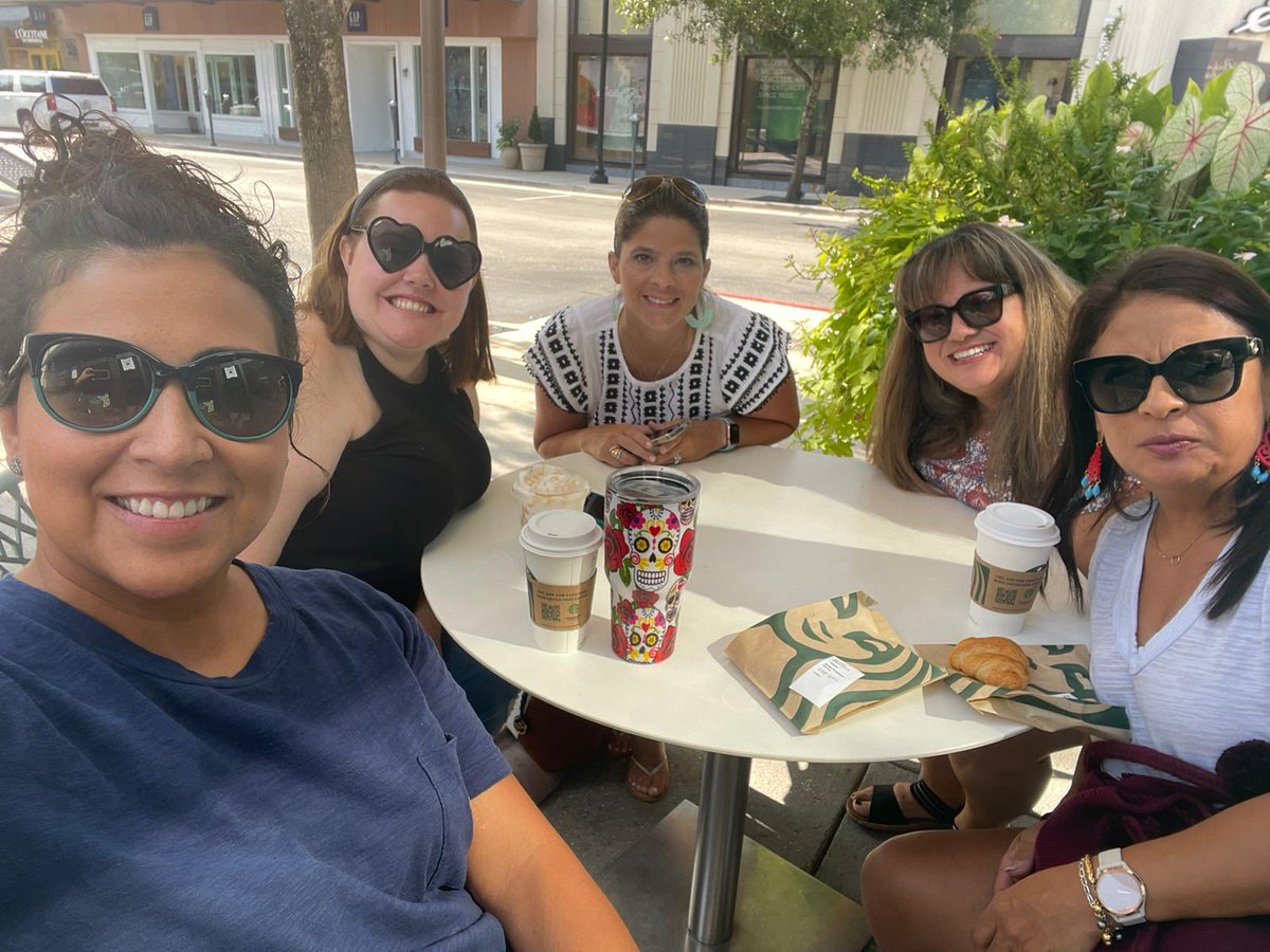 MrsRichardsonL's tweet photo. Morning coffee/tea on a beautiful day with these lovely ladies! @caylachaudron @CarlaWalker01 @lilianamduarte2 @smbustos1st #ACEcubs #ACEsummer https://t.co/pDQDCNSnyM