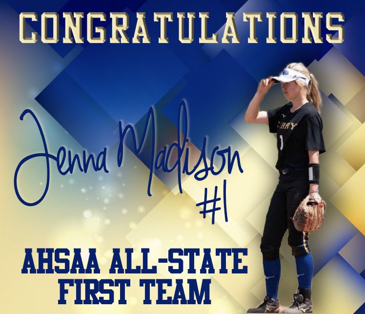 CurryJackets's tweet photo. Congratulations to @Jenna_Madison13 @TrotterKylee @lin_tubbs22 for making 2021 First Team All-State Softball team. https://t.co/oJDF1RJ1Tm