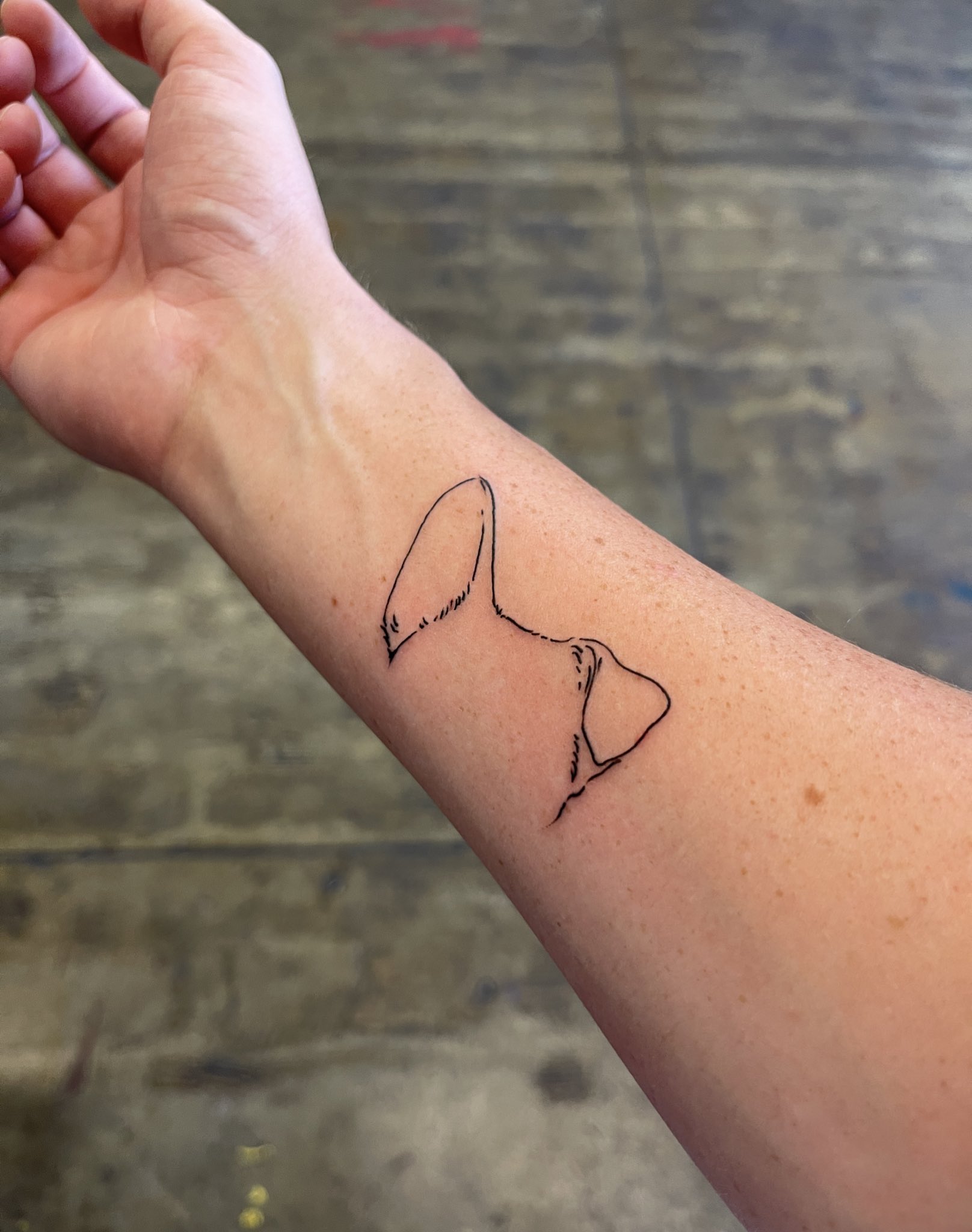 dog ears tattoo  Animal tattoos for women Tattoos for women Tattoos