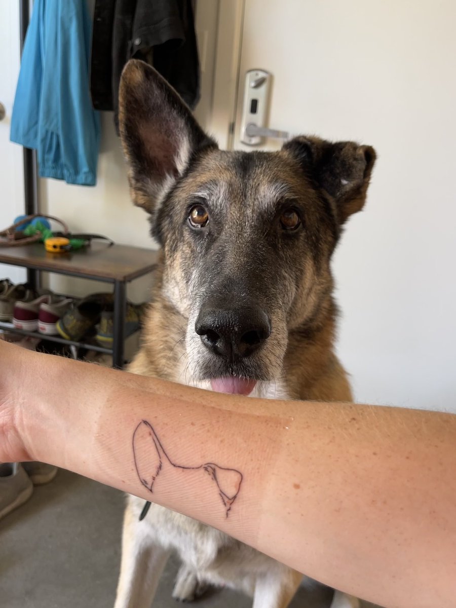 my first tattoo. i think he approves