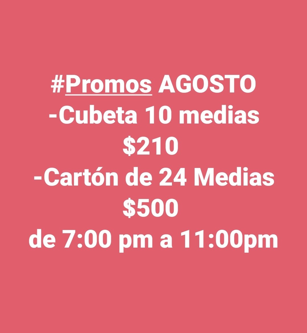 baraimasbar's tweet photo. Aprovechen las promos del mes de Agosto! 👌😊 https://t.co/RYj3CvlZND