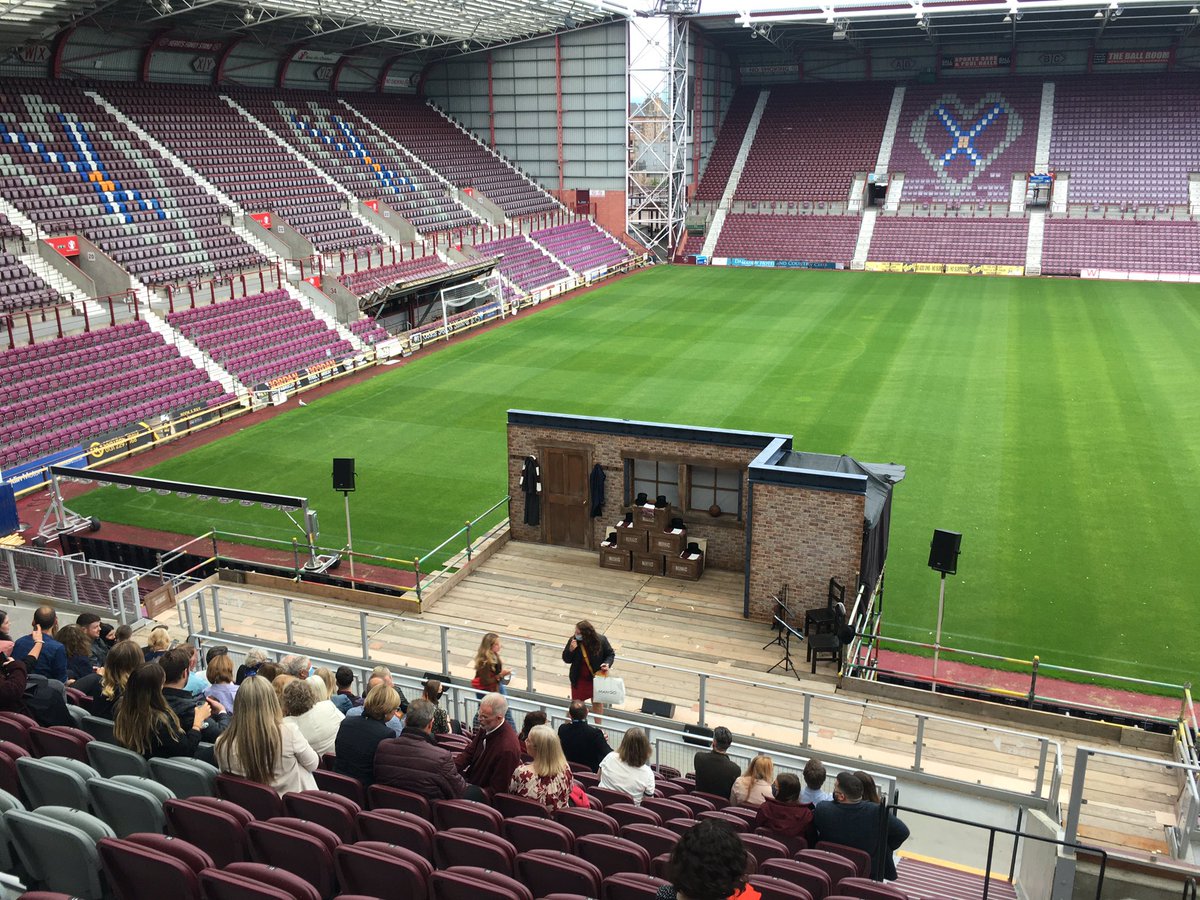 Down to Tynecastle for my first play of <a href="/edfringe/">Edinburgh Festival Fringe</a> 2021.
It’s @sweetfashow about the women’s football team which played down Gorgie way in WW1.