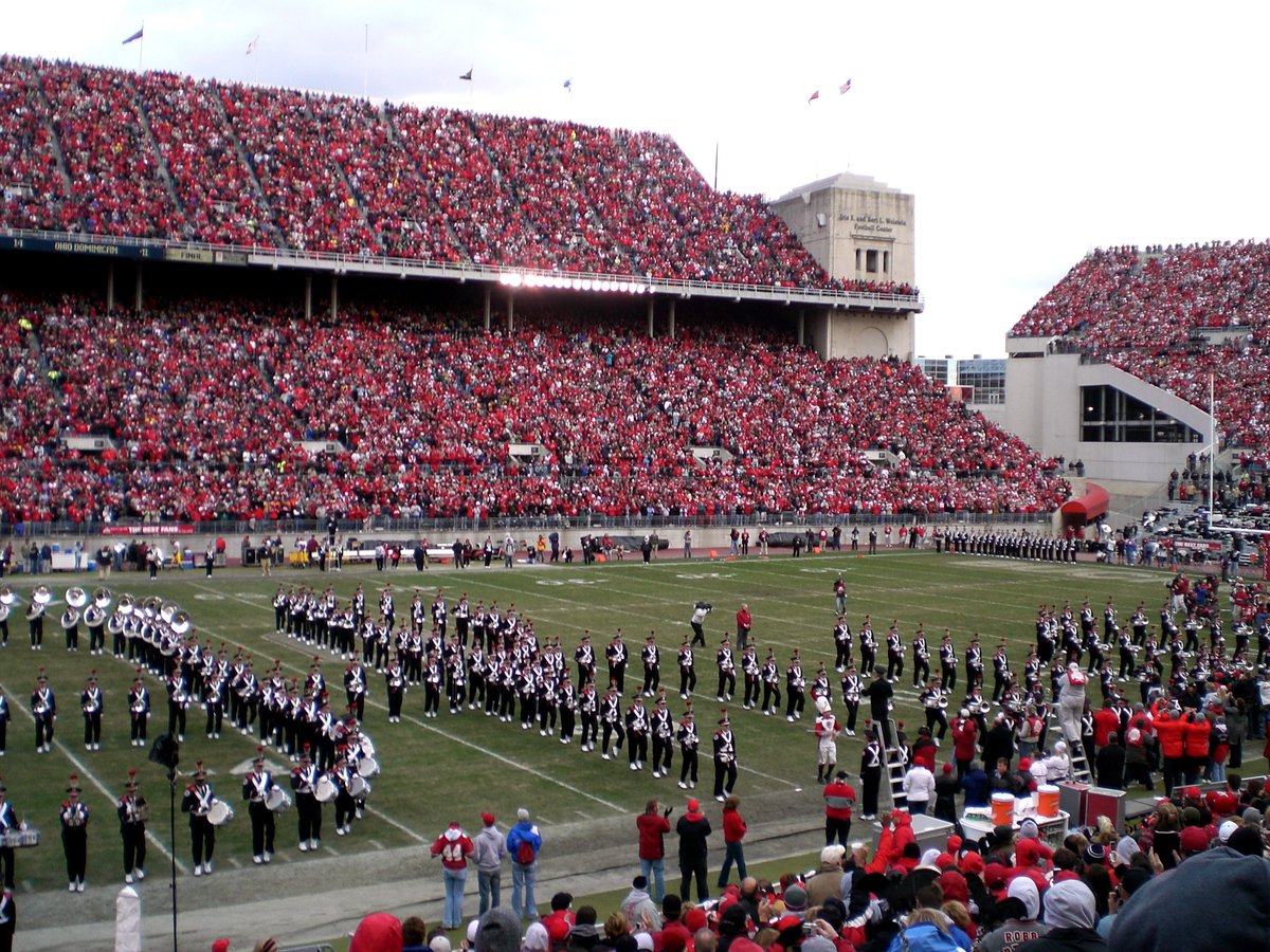 11/ This is the Ohio State University stadium with a capacity of 104,944, m...