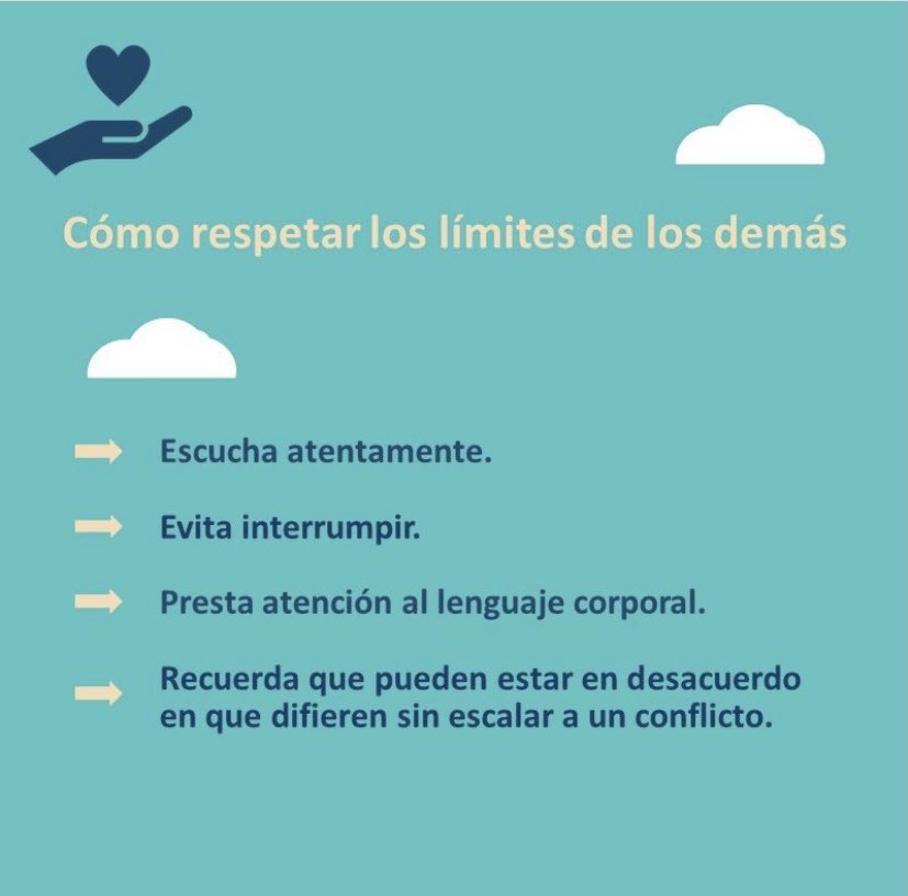 Es importante que respetemos nuestros límites, pero también los de los demás 🤝