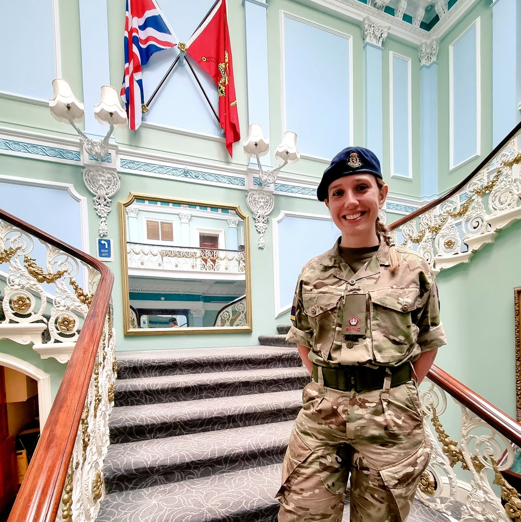 After my promotion last year, today was my first day as a Major in the Army Reserves. It was also my first opportunity to wear my 'battle braid' following the new @BritishArmy hair regs.

After 11 years in the #ArmyReserves, being Maj Charnell will take some getting used to!