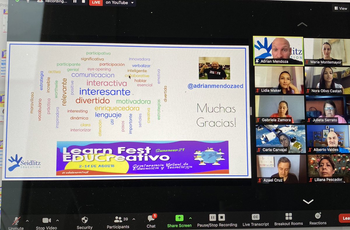 Padrísima conferencia sobre la importancia de tener aulas ricas en lenguaje académico con <a href="/adrianmendozaed/">adrianmendozaed</a> 🤩 <a href="/educreativas/">EDUCreative Coaching</a> #learnfest21