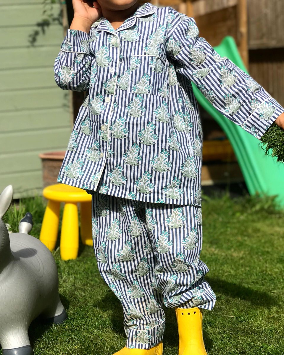 Pure cotton with handmade block prints, made sustainably and easy to trace back to Jaipur, India. A new collection of Children's Pyjama sets is available now in U.K. (cute packaging too) <a href="/Liberty_Joanne/">Joanne Dempsey</a>