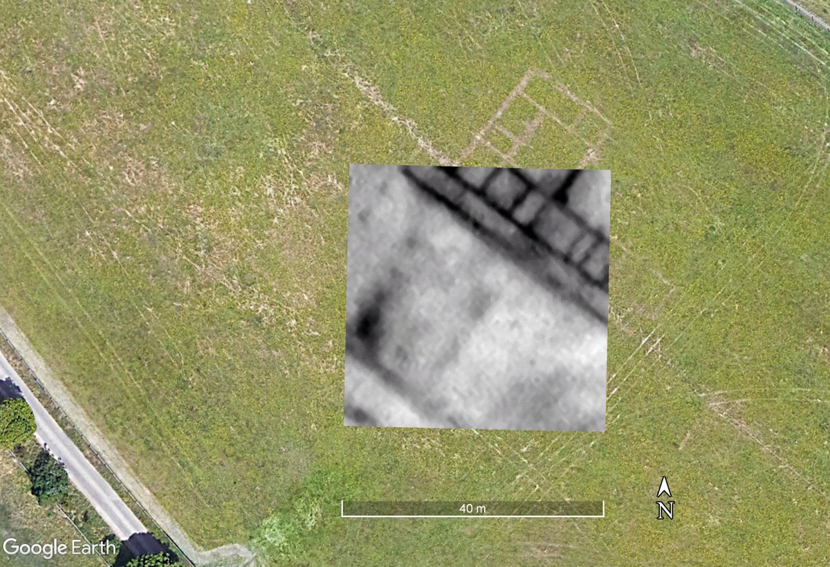 It is always encouraging when your Earth Resistance survey matches the aerial imagery... #archaeology #verulamium #geophysicalsurvey #earthresistance #roman #communityarchaeology #CAGG @StAlbanspast  @stalbansmuseums @UCLarchaeology