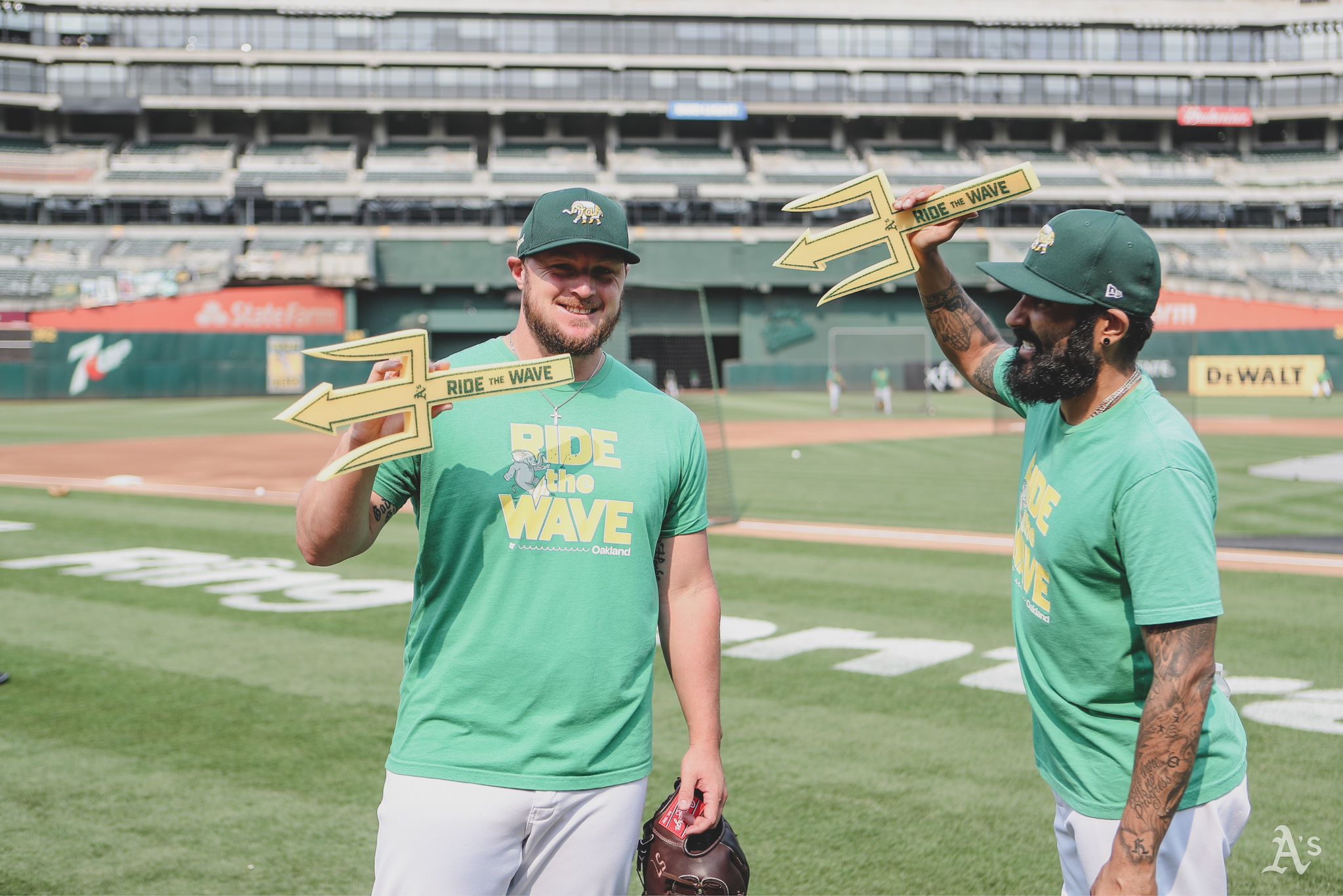 Oakland A's on X: The 🔱 is in the palm of your hands! Early arriving fans  at today's game will receive this Foam Finger Trident giveaway!  #RideTheWave  / X