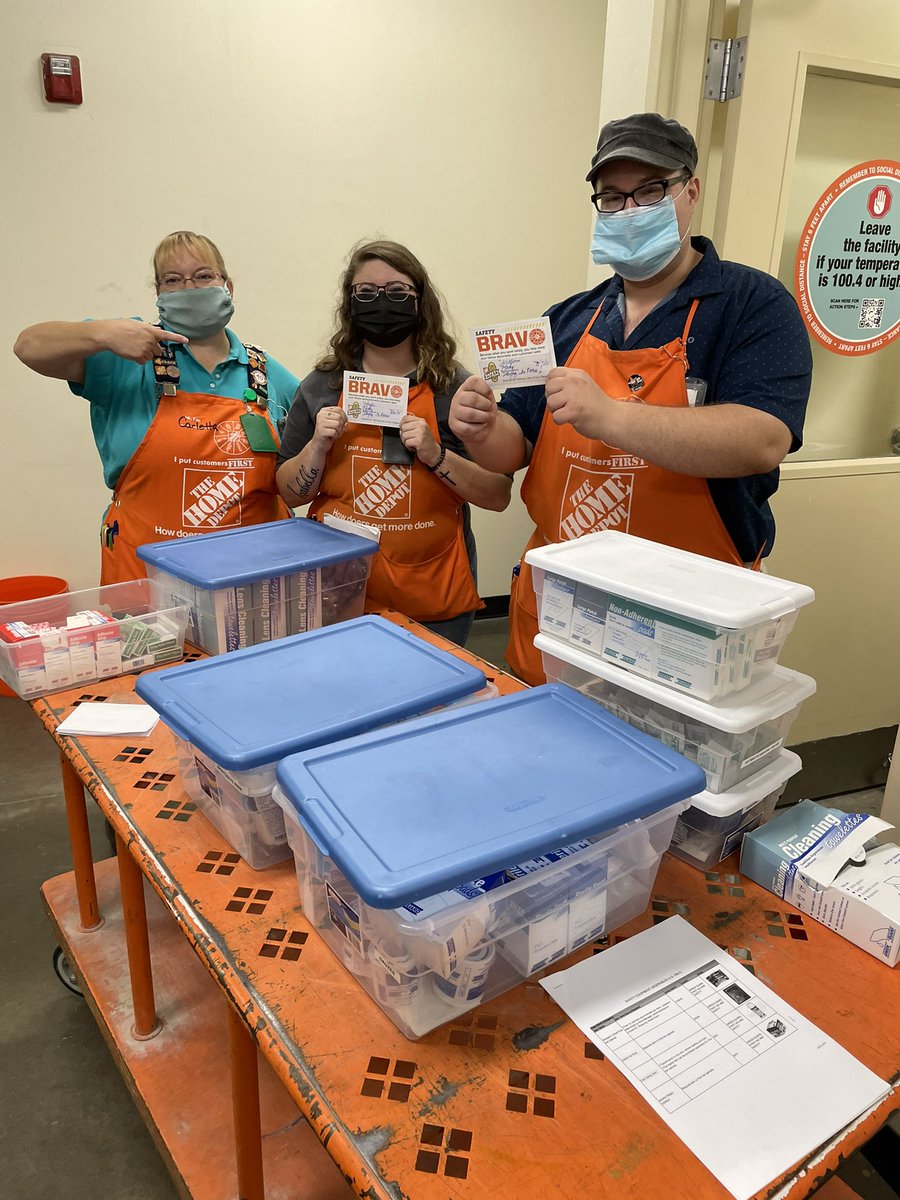 Our IN FOCUS team keeping us safe!! Stocking supplies!! Thanks y’all !!