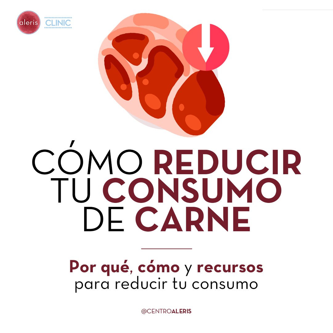 Hoy, desde Aleris, os hablaremos de por qué, cómo y recursos para reducir el consumo de carne 🥩

¡Nueva infografía!