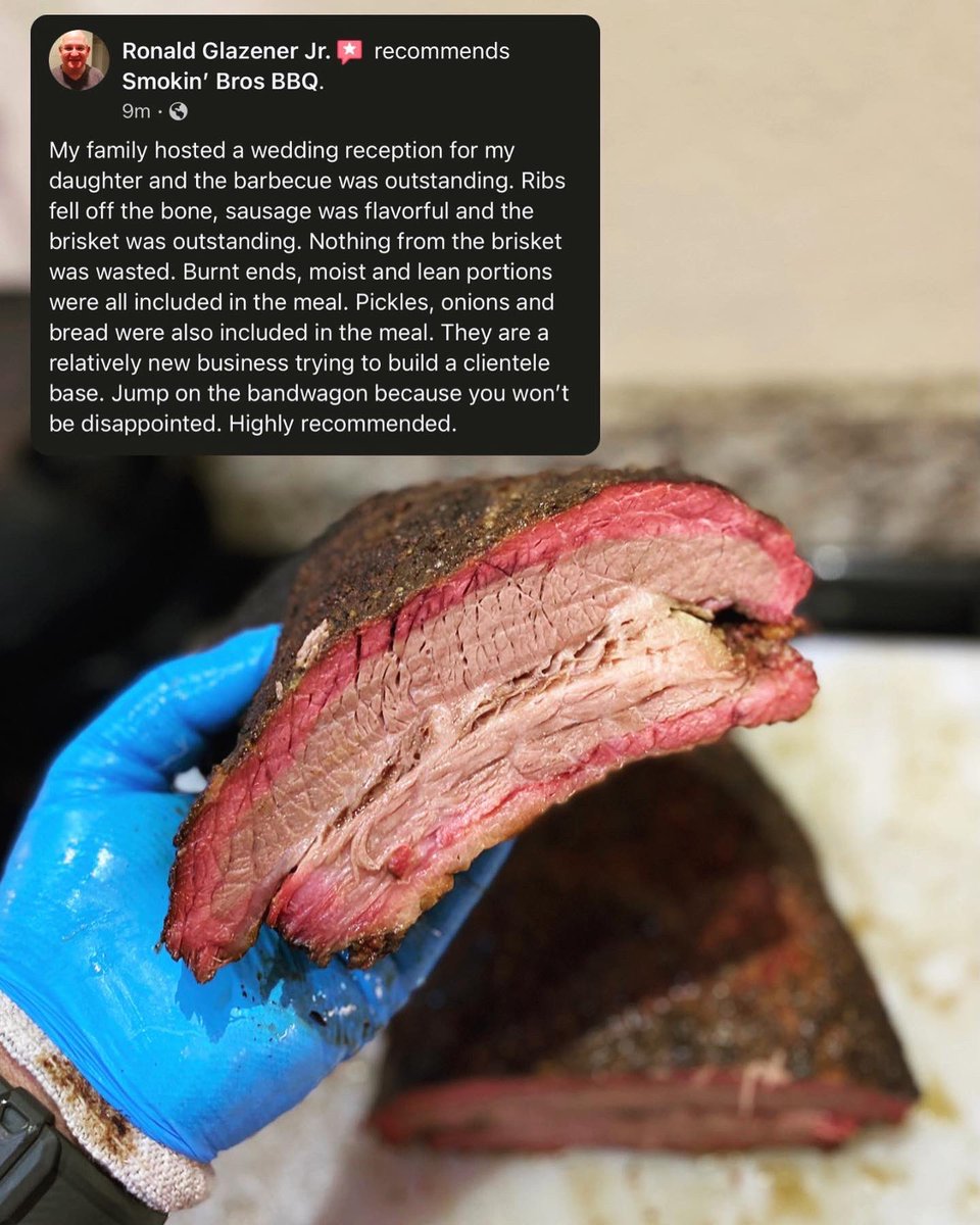 SmokinBrosJB's tweet image. Why I do what I do! 🙏🏽👏🏽🙏🏽 
 
#BrisketMafia #Texas #SupportYourLocalPitMaster #SmokinBrosBBQ #PuroPincheSmoke #IWantAllTheSmoke #SupportLocal #BrisketCartel #Beef #TexasBrisket #TexasSmokeRing