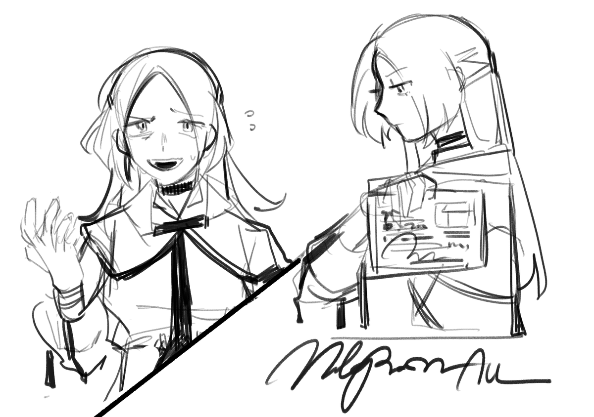 i got told i should post these.. i've been listening to MILGRAM and so i did a crossover hehe (looks away